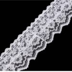 Δαντέλα διπλή με σούφρα 40mm x 1m