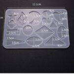 Καλούπι σιλικόνης Σκουλαρίκια και Μενταγιόν, 12x8cm