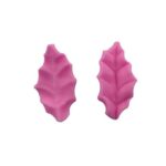 Καλούπι σιλικόνης διπλό, κατσαρό φύλλο 5cm