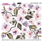 Διαφάνεια για Sospeso 16x17cm, Mini Flowers Pink, MF02