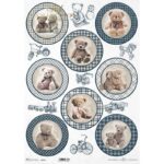 Ριζόχαρτο ITD, 30x40cm, Παιδικές μπλε μπάλες, R0794L