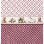 Ριζόχαρτο ITD, 30x40cm, Μωβ πλάγιο καρό, R0797L