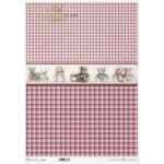 Ριζόχαρτο ITD, 30x40cm, Μωβ τετράγωνο καρό, R0798L