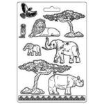 Καλούπι εύκαμπτο A4, 21x29cm, Stamperia, Savana, Elements