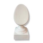 Αυγό κεραμικό με φλατ πλευρά και βάση, 35x15x14cm