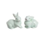 Λαγουδάκια κεραμικά light green, 2 τεμ., 5,5cm