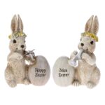 Λαγός με αυγό 8.5x7.5x13εκ. 2 σχέδια