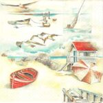 Χαρτοπετσέτα για Decoupage, Sea breeze, 1 τεμ.