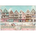 Ριζόχαρτο Stamperia 21x29cm, Sweet winter, Sweet village