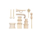 Χριστουγεννιάτικες μινιατούρες για διακόσμηση, 2-5,5 cm