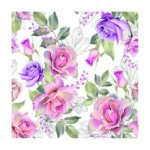 Χαρτοπετσέτα για decoupage, 1τεμ, Μωβ λουλούδια