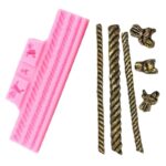 Καλούπι σιλικόνης, Τρέσες και κόμποι, 17.5cm