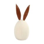 Αυγό ξύλινο με αυτιά λαγού, 19×7.9cm