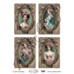 Ριζόχαρτο Artistic Design για Decoupage 30x40cm, Vintage Ladies / MR1011