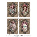Ριζόχαρτο Artistic Design για Decoupage 30x40cm, Vintage Ladies / MR1012
