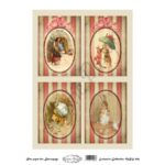 Ριζόχαρτο Artistic Design για Decoupage Α4, Rabbits / MRS456