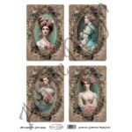 Ριζόχαρτο Artistic Design για Decoupage Α4, Vintage Ladies / MRS533