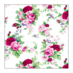 Χαρτοπετσέτα για decoupage, 1τεμ, Τριαντάφυλλα σε ροζ αποχρώσεις