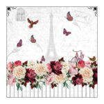 Χαρτοπετσέτα για decoupage, 1τεμ, Ρομαντισμός στο Παρίσι