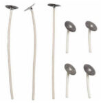 Κερωμένα Φυτίλια με μεταλλική Βάση 100mm- 10 τεμ