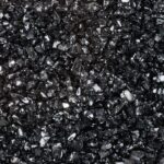 Πέτρες γυάλινες διακοσμητικές 1-4 mm, 200gr, μαύρες