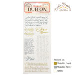 Χαλκομανίες (Rub-On) 10.16×21.6cm Stamperia, Create Happiness Christmas, Letter