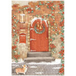Ριζόχαρτο decoupage χριστουγεννιάτικο Stamperia 21x29cm, All Around Christmas, Red door