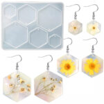 Καλούπι σιλικόνης για σκουλαρίκια πολύγωνο, 11.9×9.3cm