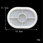 Καλούπι σιλικόνης, Πιατέλα οβάλ, 15.5×11.9cm