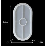 Καλούπι σιλικόνης, Πιατέλα οβάλ, 24×11.9cm