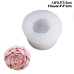 Καλούπι σιλικόνης, Τριαντάφυλλο, 5.8×5.8×3.5cm