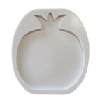 Καλούπι σιλικόνης, Ρόδι φλατ, 14.1×15.7x1cm