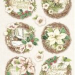 Ριζόχαρτο Stamperia 21X29cm, Winter Botanic Garlands