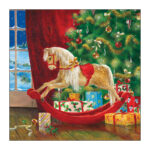 Χαρτοπετσέτα χριστουγεννιάτικη decoupage, 1τεμ, Δώρα κάτω από το δέντρο