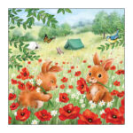 Χαρτοπετσέτα για decoupage, 1τεμ, Καλοκαιρινή κατασκήνωση