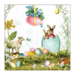 Χαρτοπετσέτα για decoupage, 1τεμ, Πασχαλινή έκπληξη