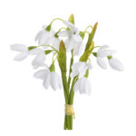 Λευκόιο (snowdrop) λουλούδι τεχνητό, 22cm, λευκό