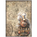 Ριζόχαρτο ντεκουπάζ Stamperia 21x29cm A4, Sir Vagabond in Fantasy World, Train