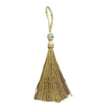 Φούντα σκούρο χρυσό 13cm