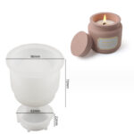 Καλούπι σιλικόνης, Δοχείο με καπάκι, 8.8×7.2cm