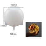 Καλούπι σιλικόνης, Μπάλα 3D με βάση, 100mm