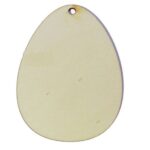 Πασχαλινό ξύλινο αυγό επίπεδο, 10cm