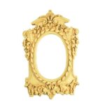 Κορνίζα ξυλόγλυπτη oval vintage 27×17.5 cm