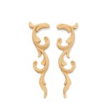 Ξυλόγλυπτο Διακοσμητικό Σετ 2 τεμαχίων 16,6εκ. Χ 4,5εκ.(Αριστερό +Δεξί)