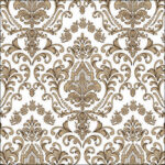 Χαρτοπετσέτα για decoupage, 1τεμ, Μπαρόκ ταπετσαρία χρυσή