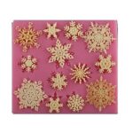 Καλούπι σιλικόνης, Snow Flakes 95x86x7mm