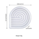 Καλούπι σιλικόνης, Σουβέρ στρογγυλό, 13x13cm