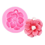 Καλούπι σιλικόνης, Λουλούδι-μενταγιόν, 7.1×7.1xY2.5cm