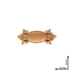 Ξυλόγλυπτo tag από ξυλοπολτό, 15,2×6,3cm