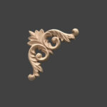 Ξυλόγλυπτο από ατόφιο ξύλο, Γωνία, 10x10cm, DHW-33